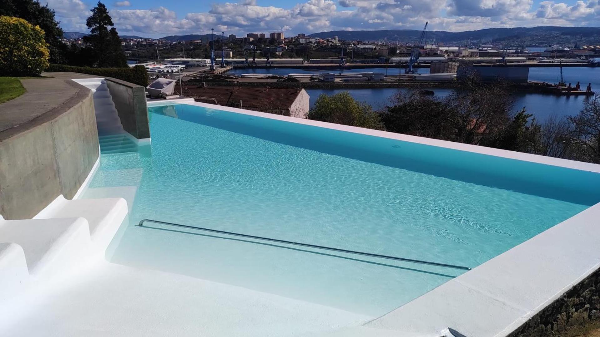 Apartamento Con Piscina Y Excelentes Vistas Ferrol Eksteriør bilde